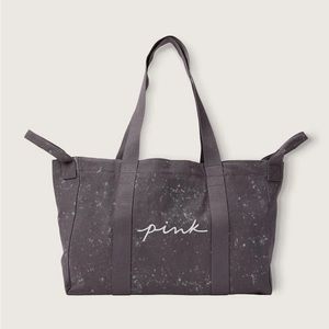 ✨NWOT PINK By Victoria Secret Gray Tote Bag✨